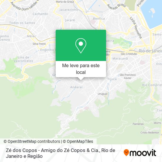 Zé dos Copos - Amigo do Zé Copos & Cia. mapa