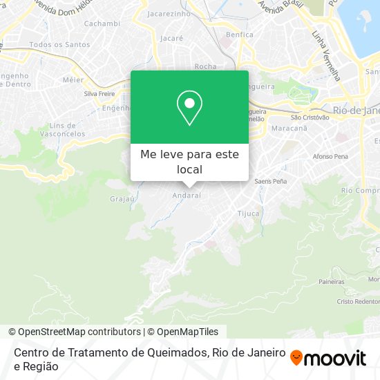 Centro de Tratamento de Queimados mapa