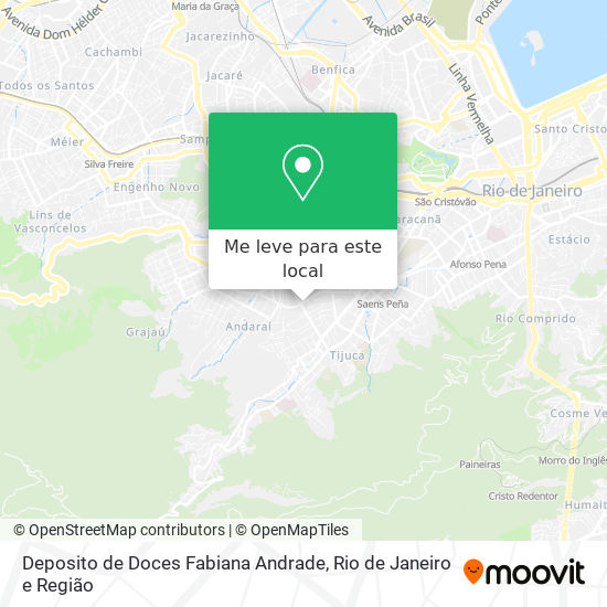 Deposito de Doces Fabiana Andrade mapa