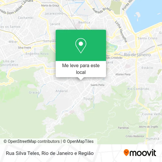 Rua Silva Teles mapa
