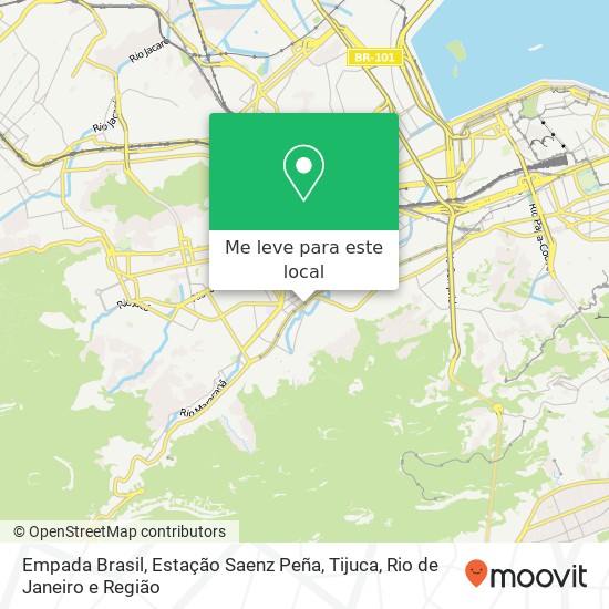 Empada Brasil, Estação Saenz Peña, Tijuca mapa