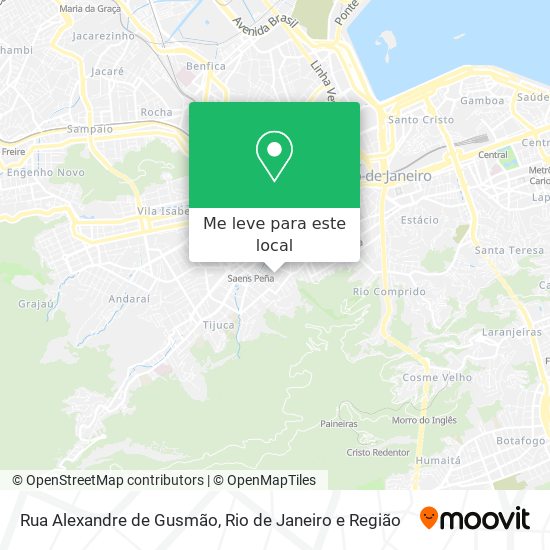 Rua Alexandre de Gusmão mapa