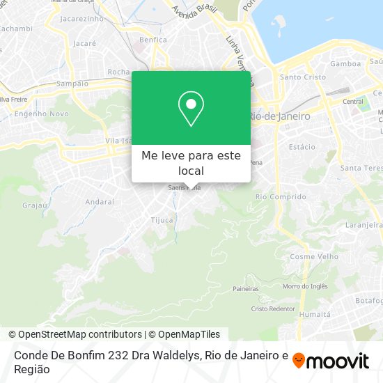 Conde De Bonfim 232 Dra Waldelys mapa