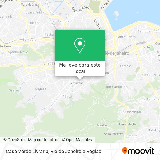 Casa Verde Livraria mapa