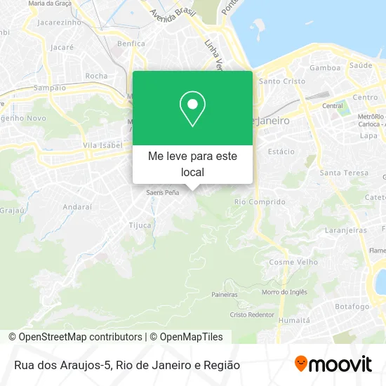 Rua dos Araujos-5 mapa