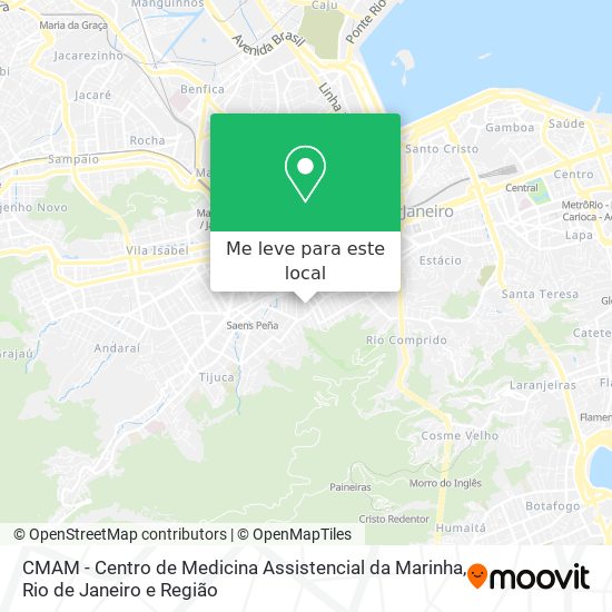 CMAM - Centro de Medicina Assistencial da Marinha mapa