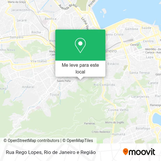 Rua Rego Lopes mapa