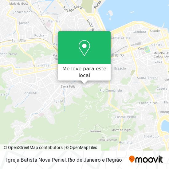 Igreja Batista Nova Peniel mapa