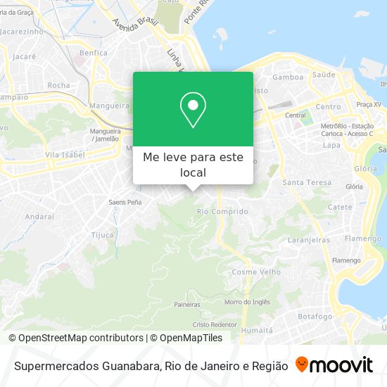 Supermercados Guanabara mapa