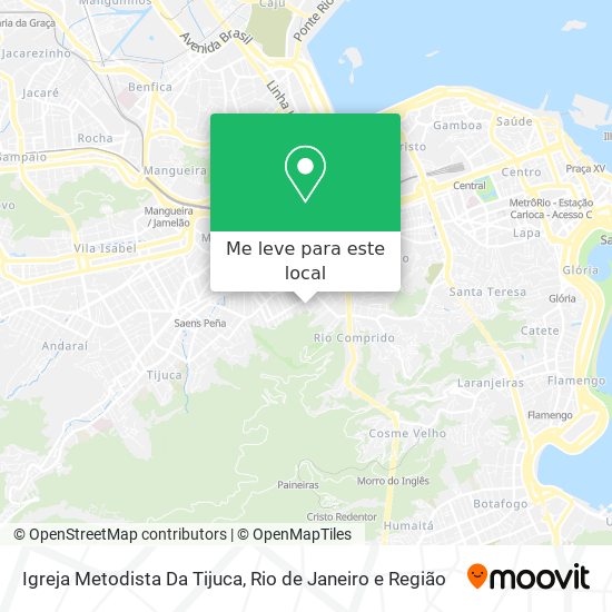 Igreja Metodista Da Tijuca mapa
