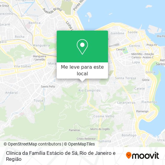 Clínica da Família Estácio de Sá mapa