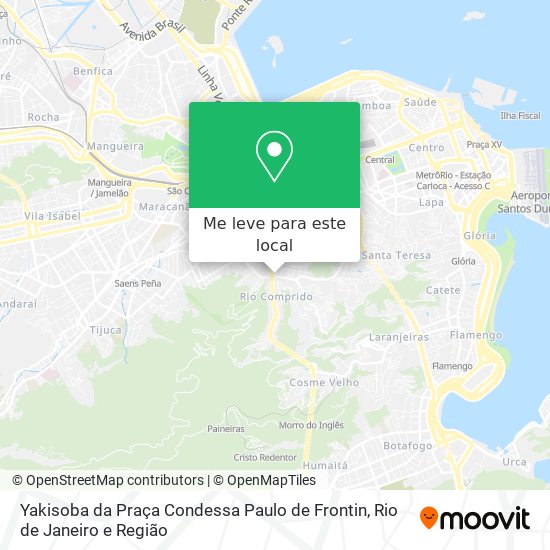 Yakisoba da Praça Condessa Paulo de Frontin mapa