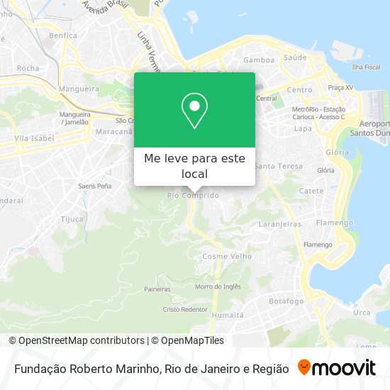 Fundação Roberto Marinho mapa