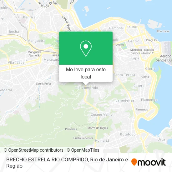 BRECHO ESTRELA RIO COMPRIDO mapa