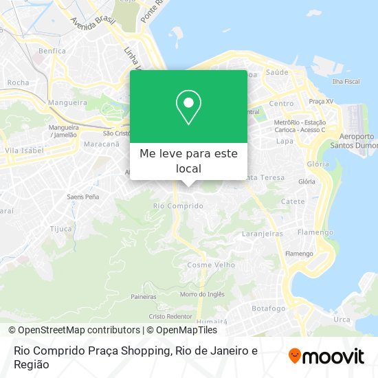 Rio Comprido Praça Shopping mapa