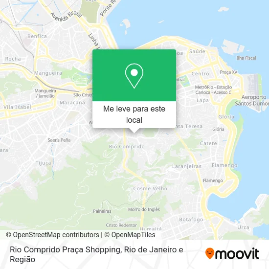 Rio Comprido Praça Shopping mapa