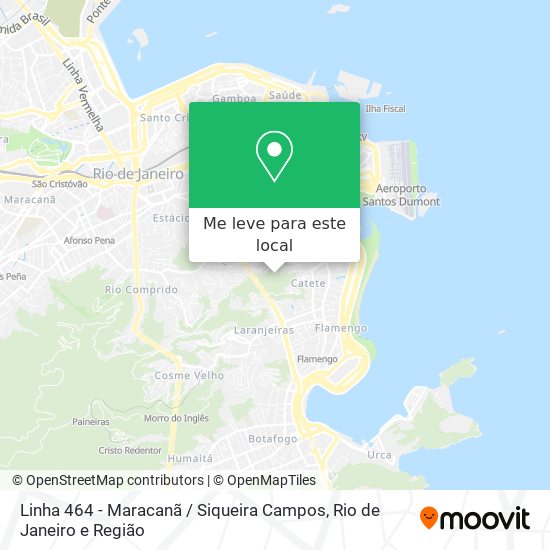 Linha 464 - Maracanã / Siqueira Campos mapa