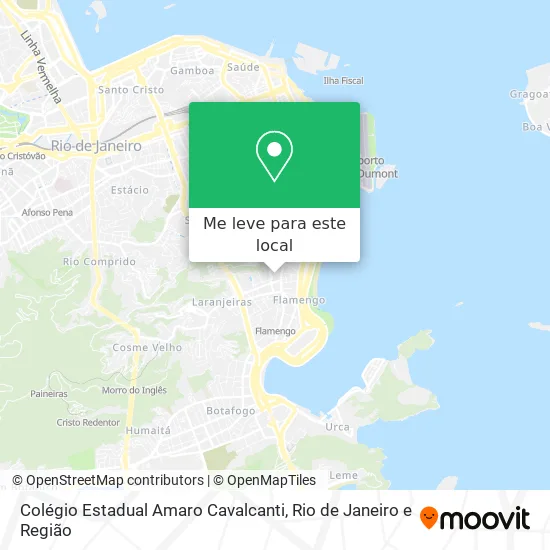 Colégio Estadual Amaro Cavalcanti mapa