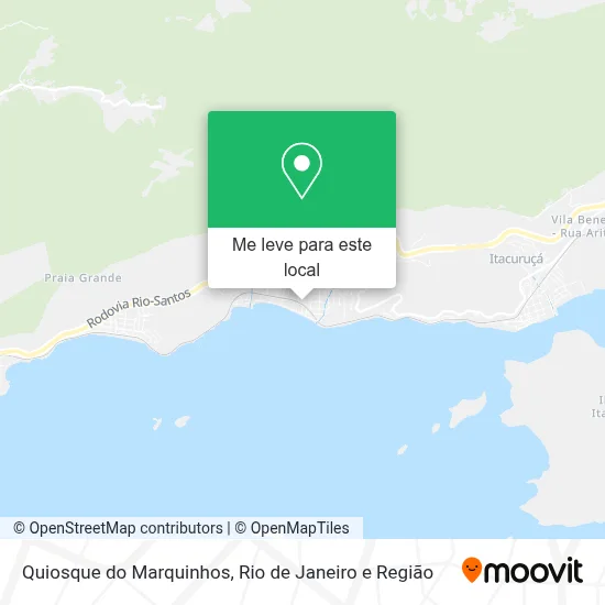 Quiosque do Marquinhos mapa