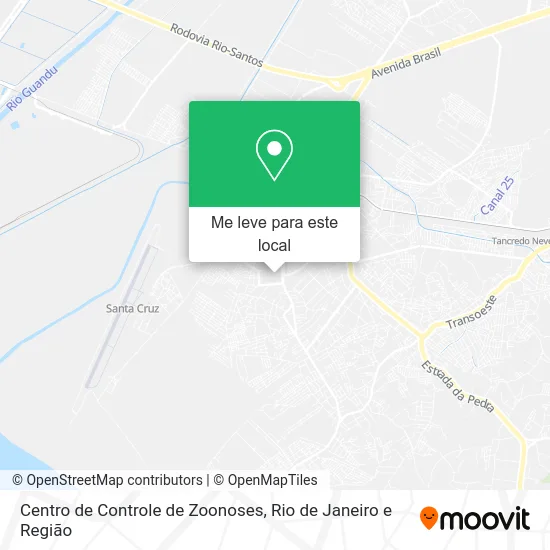 Centro de Controle de Zoonoses mapa