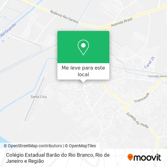 Colégio Estadual Barão do Rio Branco mapa