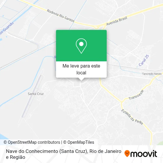 Nave do Conhecimento (Santa Cruz) mapa