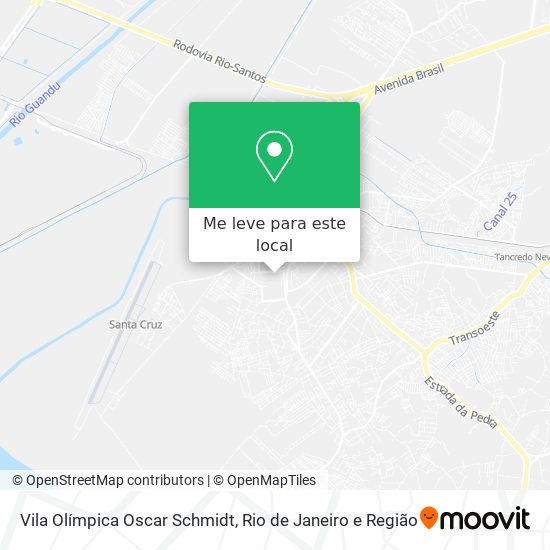 Vila Olímpica Oscar Schmidt mapa