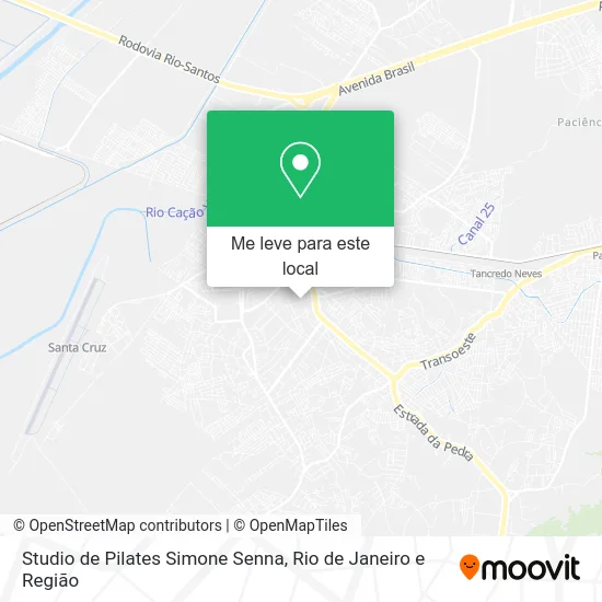 Studio de Pilates Simone Senna mapa