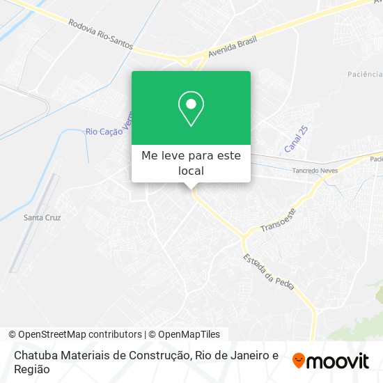 Chatuba Materiais de Construção mapa