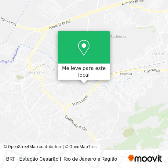 BRT - Estação Cesarão I mapa