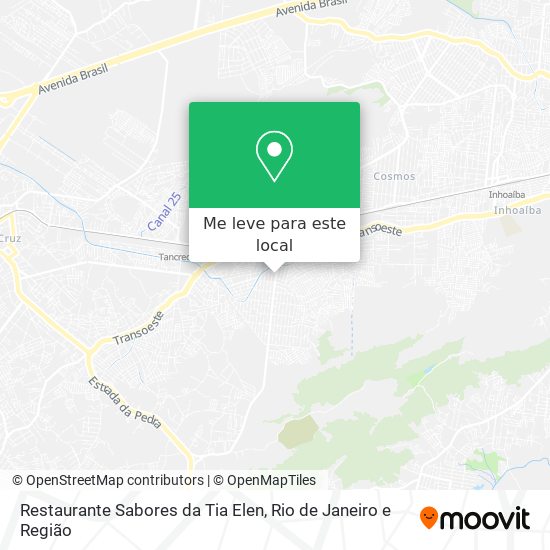 Restaurante Sabores da Tia Elen mapa