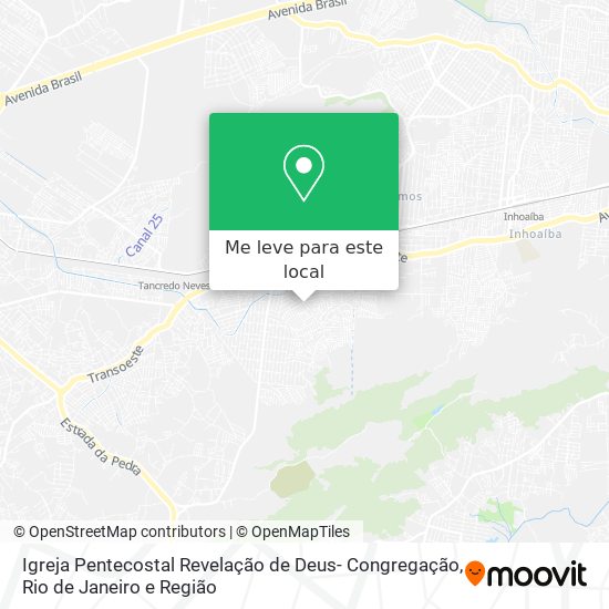 Igreja Pentecostal Revelação de Deus- Congregação mapa