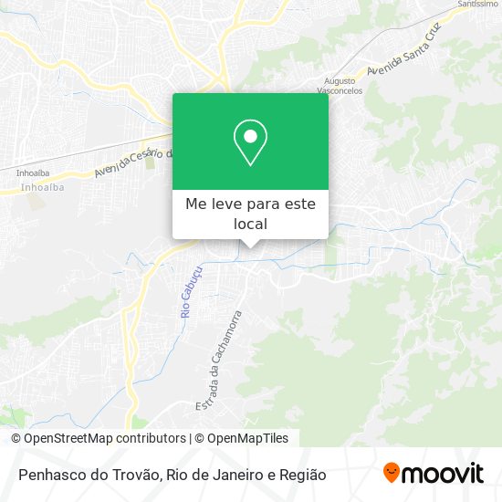 Penhasco do Trovão mapa