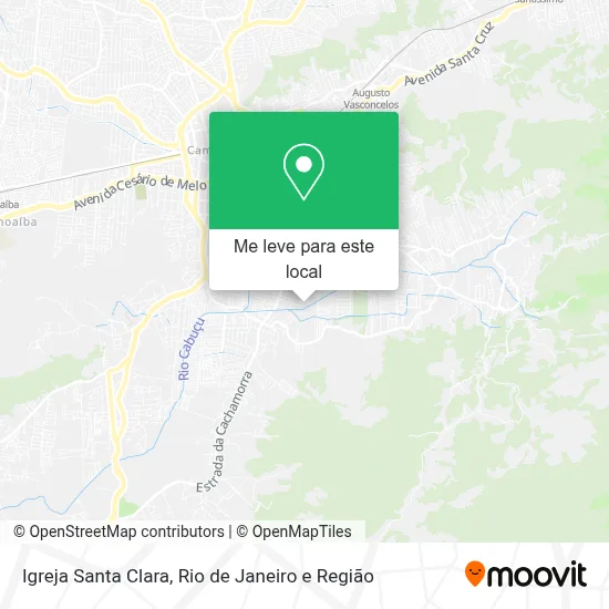 Igreja Santa Clara mapa