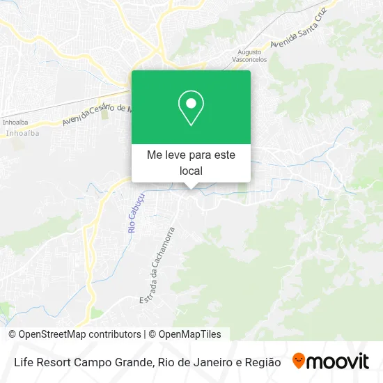 Life Resort Campo Grande mapa