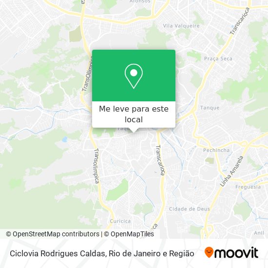 Ciclovia Rodrigues Caldas mapa