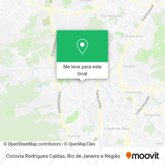 Ciclovia Rodrigues Caldas mapa