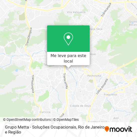 Grupo Metta - Soluções Ocupacionais mapa