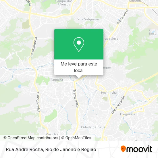 Rua André Rocha mapa