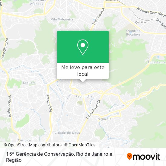 15ª Gerência de Conservação mapa
