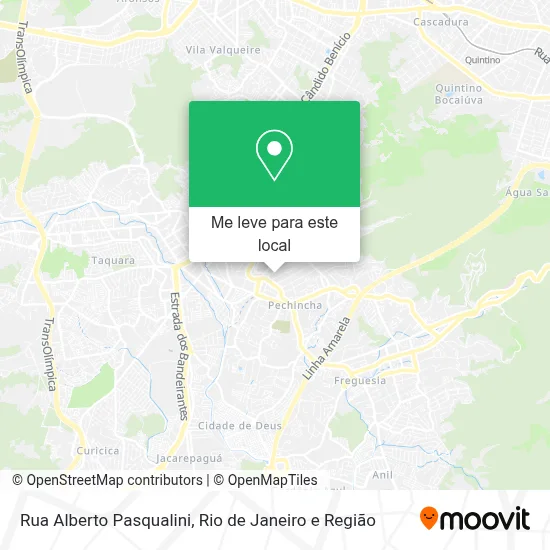 Rua Alberto Pasqualini mapa