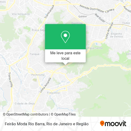 Feirão Moda Rio Barra mapa