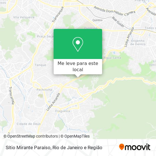 Sítio Mirante Paraíso mapa