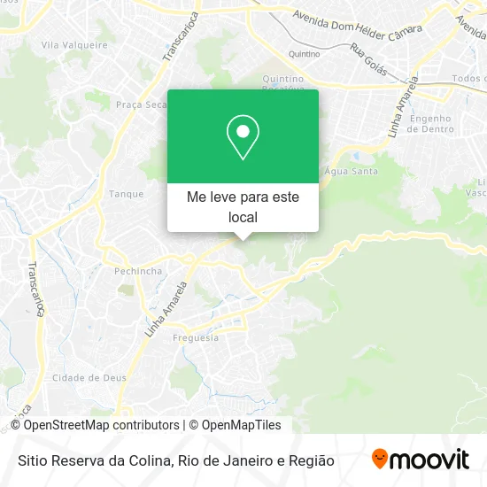 Sitio Reserva da Colina mapa