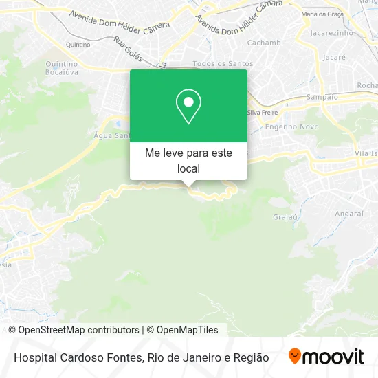 Hospital Cardoso Fontes mapa