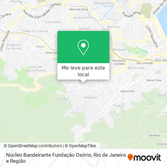 Núcleo Bandeirante Fundação Osório mapa