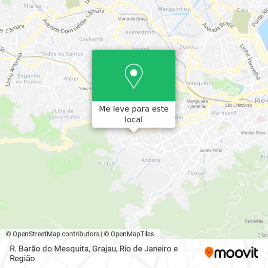 R. Barão do Mesquita, Grajau mapa