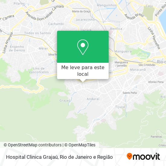 Hospital Clinica Grajaú mapa