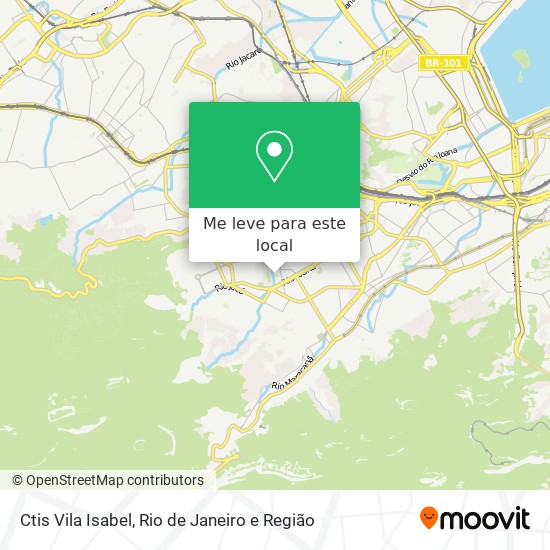 Ctis Vila Isabel mapa