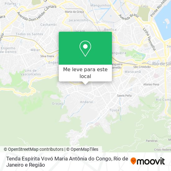 Tenda Espírita Vovó Maria Antônia do Congo mapa